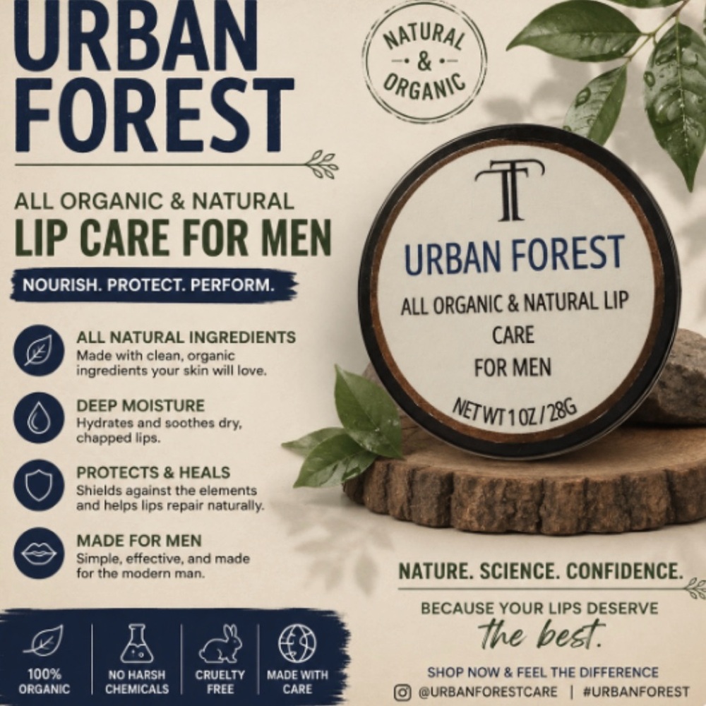 TT Sisters Urban Forest lip care for men
